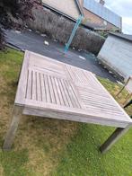 Tuintafel in padoek 160cm op160cm en 78 cmhoogte, Tuin en Terras, Tuintafels, Ophalen, Vierkant, Hout