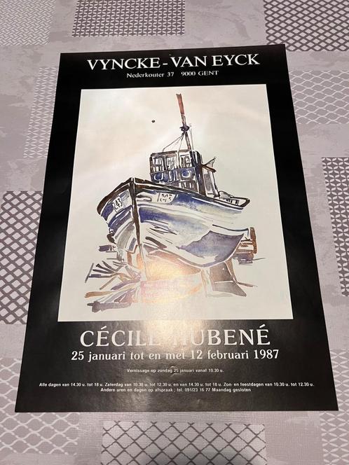 Affiche ancienne Vyncke - Van Eyck - Cecil Hubené, Collections, Posters & Affiches, Utilisé, Publicité, A1 jusqu'à A3, Rectangulaire vertical