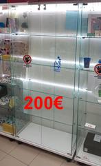4 Vitrinekasten met slot, Ophalen, Zo goed als nieuw, Glas, Met deur(en)
