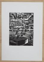Houtsnede van Frans Masereel: SINT-AMANDS, Antiek en Kunst, Verzenden