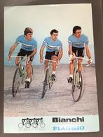 Poster wielerkaart 1980 bianchi knudsen contini battista, Verzenden, Zo goed als nieuw