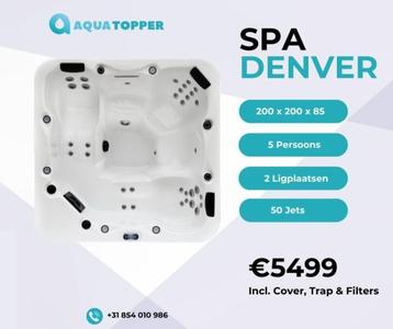 Spa Denver 200x200 cm 5 pers. - 50 jets - Balboa - Jacuzzi