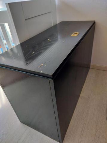 Zwarte lage kast (100 x 39 x 60,5 cm) beschikbaar voor biedingen