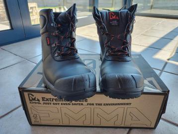 Nieuwe EMMA werkschoenen, Lukas, S3, zwart, maat 46 - D beschikbaar voor biedingen