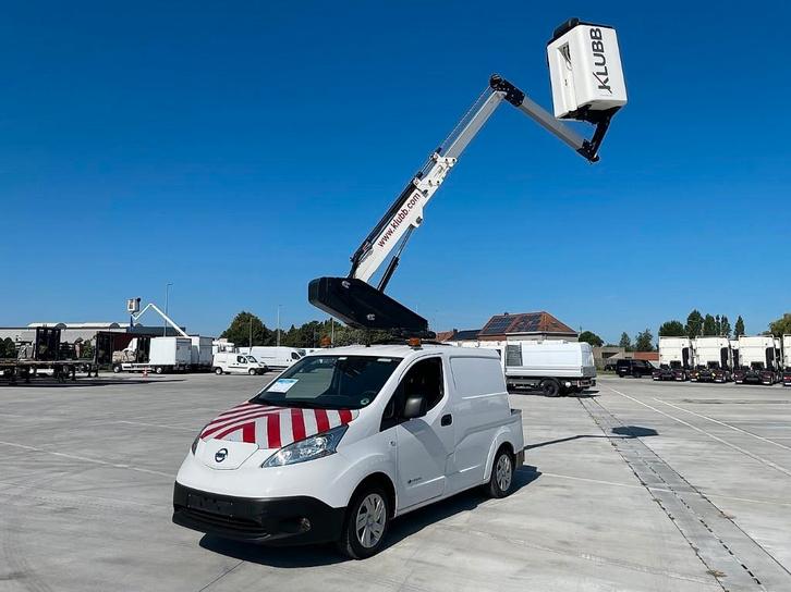 Nissan E-NV200 hoogtewerker, Auto's, Bestelwagens en Lichte vracht, Bedrijf, Te koop, Used 1. Bestelwagens met ervaring., ABS