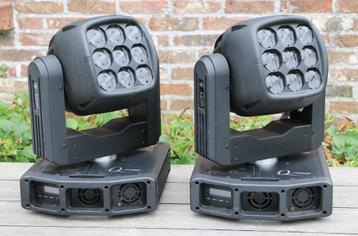 2x Chauvet Q-Phase Matrix Strobe Movingheads, Musique & Instruments, Lumières & Lasers, Enlèvement, Comme neuf, Lumières, Commande sonore