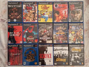 Verschillende Ps2 games te koop. beschikbaar voor biedingen
