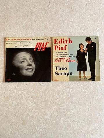 2 vinyles de E Piaf beschikbaar voor biedingen