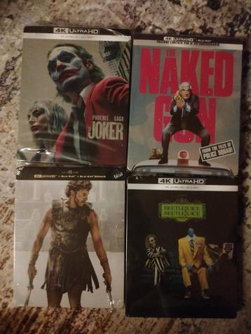 Blu-ray 4k + blu-ray steelbook lot 4st aangeboden  beschikbaar voor biedingen