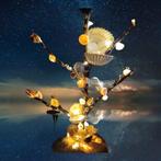 Arbre décoratif lumineux en coquillage et feuille d'or matér, Enlèvement ou Envoi, Comme neuf