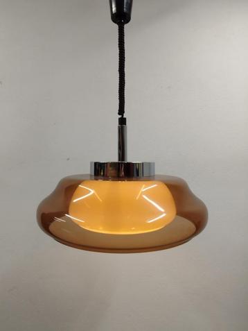 Vintage jaren’60 Space Age paddenstoel hanglamp - Herda beschikbaar voor biedingen