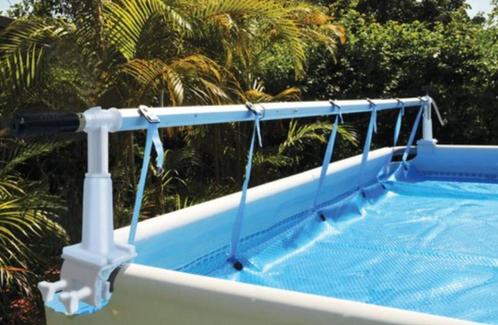 Oprolsysteem solar afdekzeil zwembad, Tuin en Terras, Zwembad-toebehoren, Zo goed als nieuw, Afdekzeil, Ophalen