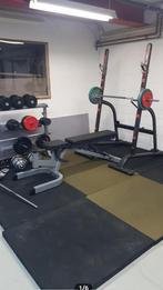 RUBBEREN TEGELS 5cm dik (laatste 12m²), Sport en Fitness, Fitnessmaterialen, Ophalen, Zo goed als nieuw