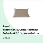 Waterdicht schaduw doek van 3m op 4m, Tuin en Terras, Schaduwdoeken, Ophalen, Zo goed als nieuw