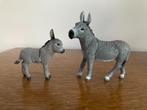 Ezel + jong, merk Schleich, Verzamelen, Ophalen of Verzenden, Zo goed als nieuw, Boerderijdier, Beeldje of Figuurtje