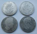 4 x 5 Franc Frankrijk 1834-1835 Louis-Philippe I, Ophalen of Verzenden, Frankrijk, Setje, Zilver