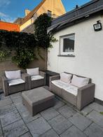 Tuinset + opbergbox, Tuin en Terras, Ophalen, 4 zitplaatsen, Gebruikt, Bank