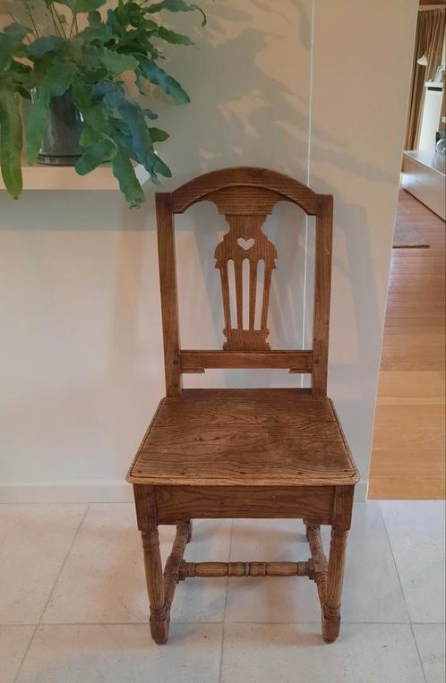 6 authentieke oude houten stoelen, Antiek en Kunst, Antiek | Meubels | Stoelen en Sofa's, Ophalen