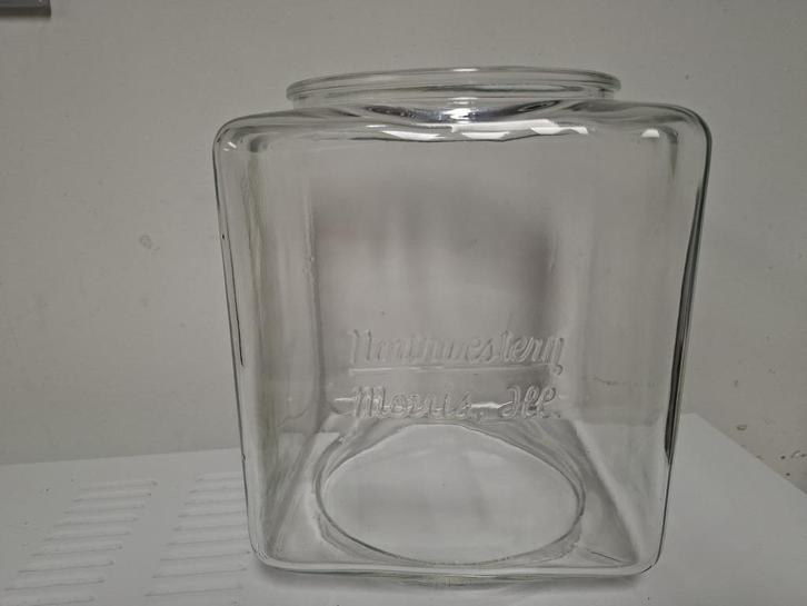 Glazen globe Northwestern 60 kauwgom automaat, Verzamelen, Automaten | Overige, Nieuw, Ophalen of Verzenden