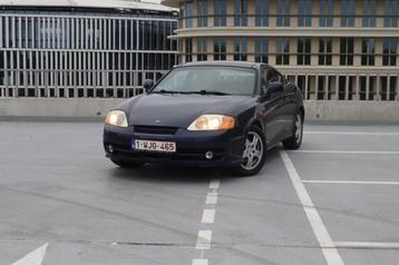Hyundai Coupe, Auto's, Voorwielaandrijving, 4 zetels, Stof, Blauw