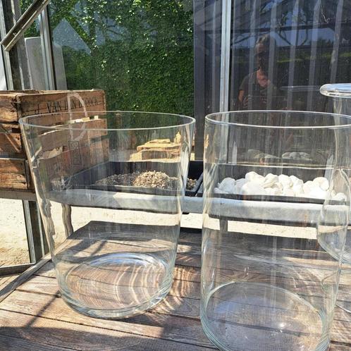 Grote glazen vazen feest event bloemen, Huis en Inrichting, Woonaccessoires | Vazen, Zo goed als nieuw, Overige kleuren, 50 tot 75 cm