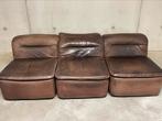 Walter Knoll modulair, Gebruikt, Vintage, Driepersoons, Leer