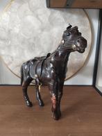 Oude lederen paard, Antiek en Kunst, Ophalen of Verzenden