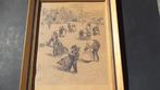Oswald POREAU (1877-1955) ets 'Noces bretonnes' Bretagne, Antiek en Kunst, Ophalen of Verzenden