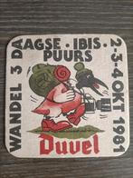 bierkaart bierviltje onderlegger Duvel puurs 1981 sous bock, Ophalen, Gebruikt, Duvel