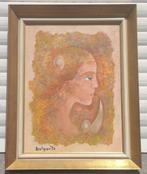 huile sur panneau apparition signe charles delporte, Ophalen of Verzenden