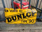 DUNLOP banden emaille reclamebord 1937 !, Verzamelen, Ophalen of Verzenden, Gebruikt, Reclamebord
