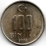 Turkije : 100 BIN Lira (100.000 Lira) 2002 KM#1106 Ref 16342, Ophalen of Verzenden, Overige landen, Losse munt
