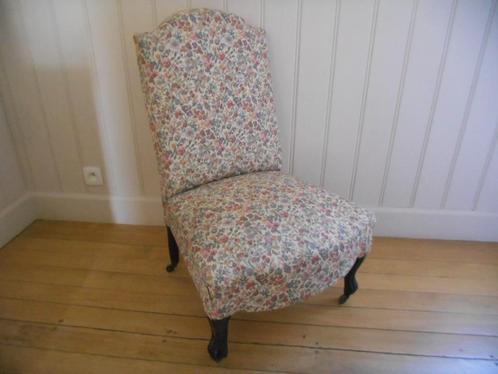 Oude armstoel fauteuil „haardvuur” - Napoleon III - K, Antiek en Kunst, Antiek | Meubels | Stoelen en Sofa's, Ophalen of Verzenden
