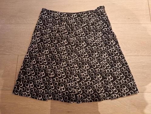 Zomerrokje, merk Esprit, maat 36; zwart met wit en grijs, Kleding | Dames, Rokken, Zo goed als nieuw, Maat 36 (S), Zwart, Knielengte