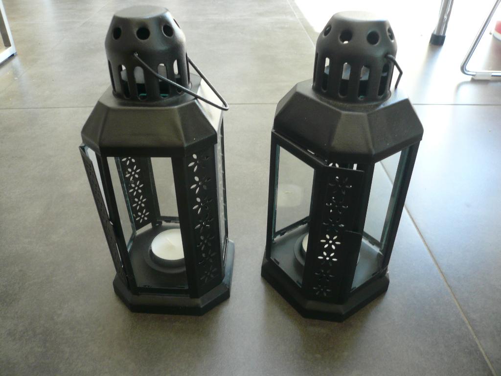 2 theelichthouders Ikea Enrum, Maison & Meubles, Accessoires pour la Maison | Bougeoirs & Bougies, Comme neuf, Moins de 25 cm