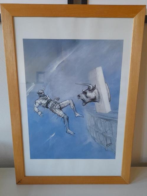 Enki Bilal, 2003 - Artwork Nikopol (?) in kader, Boeken, Stripverhalen, Ophalen