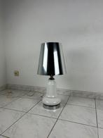 Vintage space age tafellamp porselein chroom, 50 tot 75 cm, Glas, Ophalen of Verzenden, Zo goed als nieuw