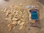 Zakje met 350 Houten knutsel stukjes, Ophalen of Verzenden, Nieuw