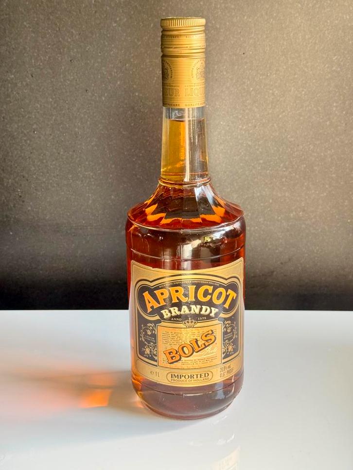 Ongeopende Fles Bols Apricot Brandy 1L, Verzamelen, Wijnen, Zo goed als nieuw, Vol, Ophalen