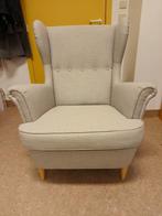 Ikea Strandmon oorfauteuil lichtgrijs staat zoals nieuw, Huis en Inrichting, Fauteuils, Ophalen, Zo goed als nieuw, 75 tot 100 cm