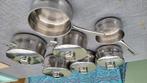 Kommenset Demeyere, Huis en Inrichting, Keuken | Potten en Pannen, Ophalen, Inox, Gebruikt, Keramische plaat