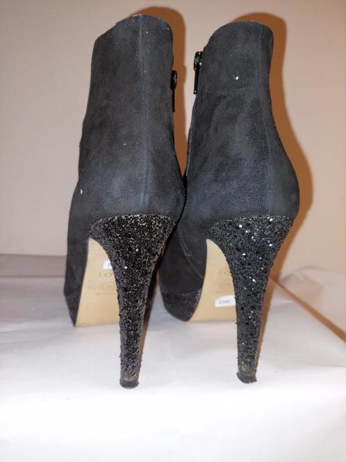 298C* LODI - prachtige zwarte leren laarzen (39), Kleding | Dames, Schoenen, Gedragen, Lage of Enkellaarzen, Zwart, Verzenden