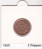 Suisse 2 rappes 1925, Timbres & Monnaies, Monnaies | Europe | Monnaies non-euro, Enlèvement ou Envoi, Monnaie en vrac