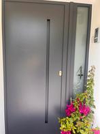 Antracietgrijs-witte PVC-voordeur, Huis en Inrichting, Kasten | Roldeurkasten en Archiefkasten, Ophalen, Zo goed als nieuw
