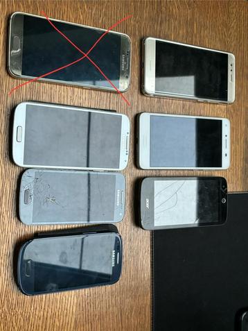Verschillende samsung telefoons + Huawei
