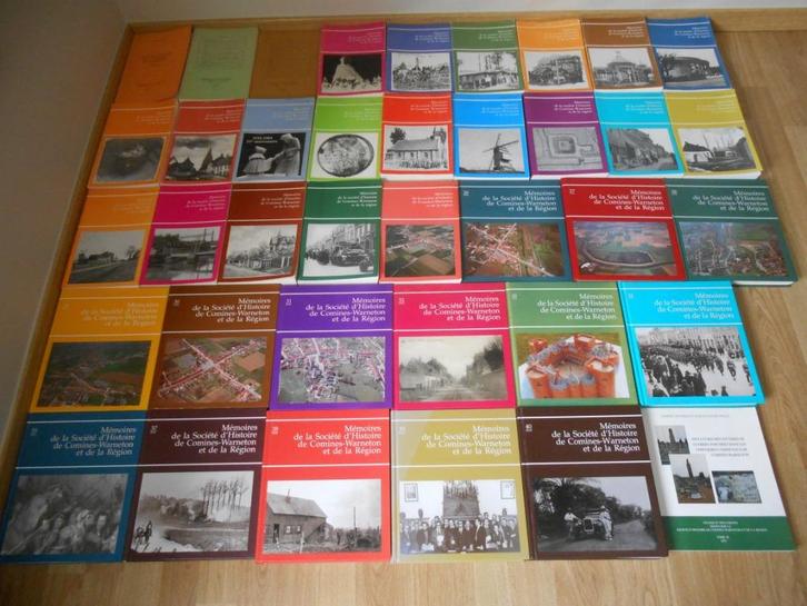 Lot de 37 livres Memoires de la ville Comines Warneton, Boeken, Geschiedenis | Stad en Regio, Gelezen, 20e eeuw of later, Ophalen