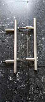Deurklink inox, Doe-het-zelf en Bouw, Ophalen, Zo goed als nieuw, Inox