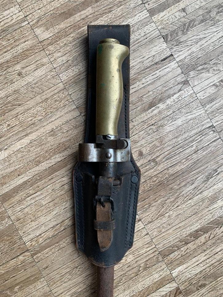 Schoentje bajonet lebel belgisch collaboratie wo2, Verzamelen, Militaria | Tweede Wereldoorlog, Landmacht, Overige typen, Ophalen of Verzenden