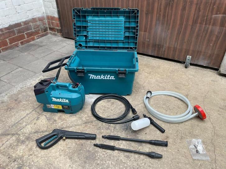 Makita hogedrukreiniger 2x18V draadloos!, Tuin en Terras, Hogedrukreinigers, Zo goed als nieuw, Accu, Met regelbare waterdruk