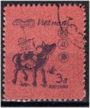 Vietnam 1985 - Yvert 568 - Jaar van de Buffel (ST) beschikbaar voor biedingen